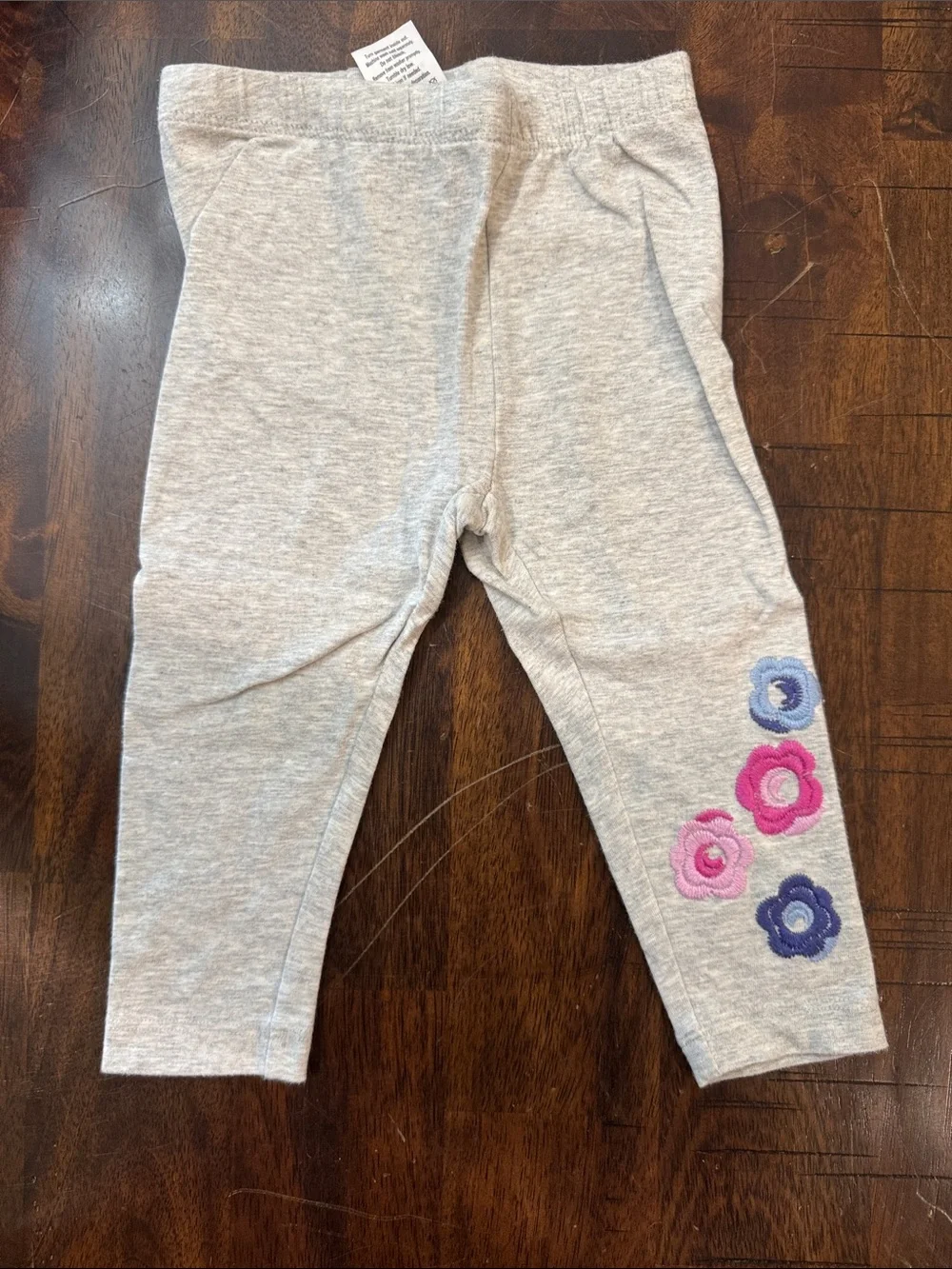 Gymboree Pink, Purple & Blue Striped Girls Set with Floral Appliqués
